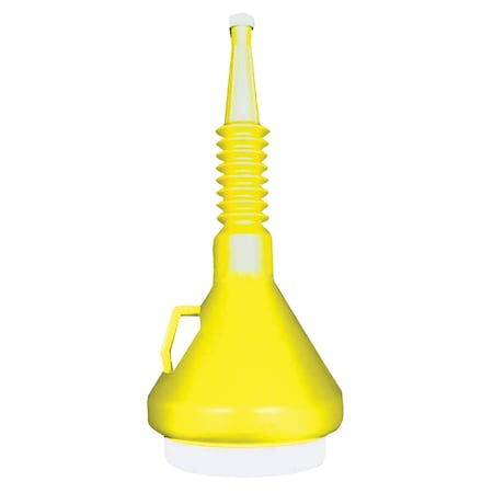 WIRTHCO ENGINEERING WirthCo 32135 Double Capped Funnel - Quart, Yellow 32135